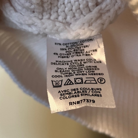 NWT Ann Taylor Cotton White Sleeveless Sweater - Picture 5 of 6